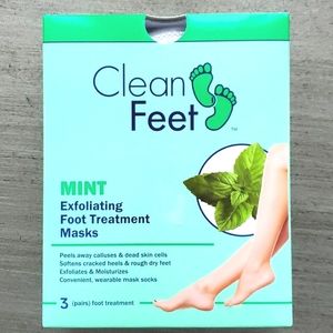 Clean Feet Exfoliating Mint Treatment Masks, 3